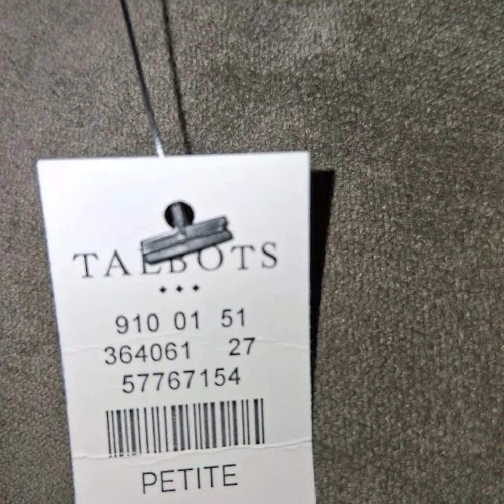 Talbots Cotton Blend Slub Knit Short Sleeve Tee NWT Sz LP Pink - Picture 4 of 4